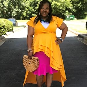high low peplum dress plus size