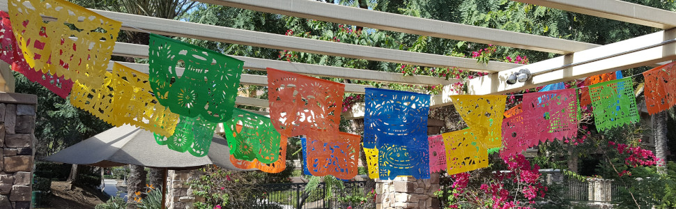 fly high party supply supplies fiesta papel picado mexican decorations banner cinco muertos decor