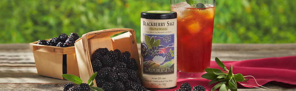 Blackberry Sage Tea Hero, Blackberry Sage Black Tea