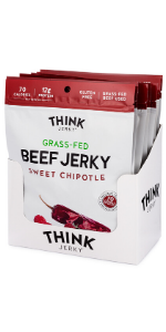 Sweet Chipotle Grass-Fed Beef Jerky