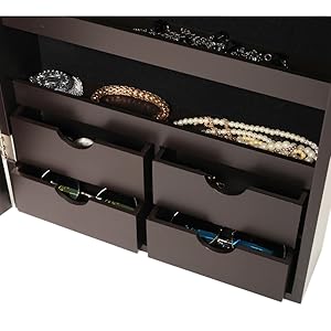 jewelry cabinet armoire jewelry box organizer with mirror