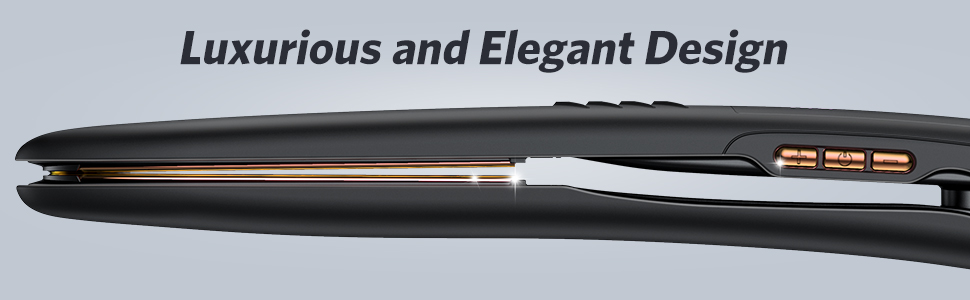 Flat Iron Hair Straightener and Curler Titanium Flat Iron Dual Voltage
