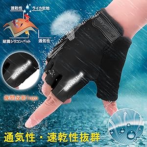 Amazon | F-TUBAME® サイクリンググローブ 夏 3D 立体 サイクル