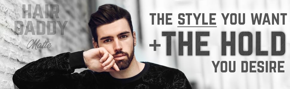 matte hair style wax for men that works with any hair type