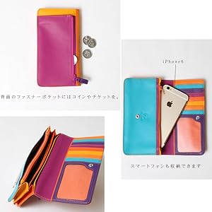 Amazon.co.jp: mywalit カーフ レザー 長財布 ロングウォレット