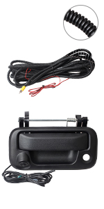 ford tailgate door handle backup camera with keyhole