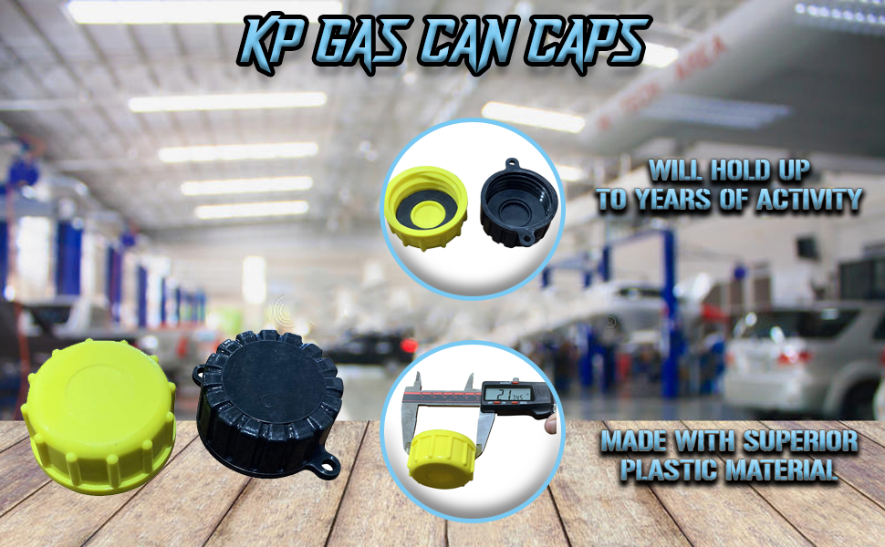 KP KOOL PRODUCTS Gas Can Cap Solid Base Replacement Gas