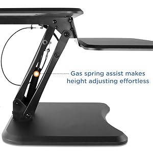 Sit-Stand Converting Desks with Gas Spring
