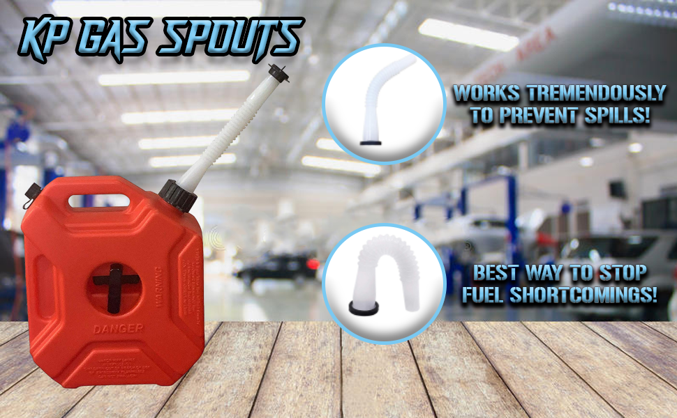 Kool Products (Retail Pack 3) Gas Can Spout Replacement with Gasket