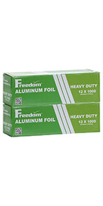 Aluminum Heavy Duty Aluminum Foil | 12 Inches by 500 Foot Long Roll, 25