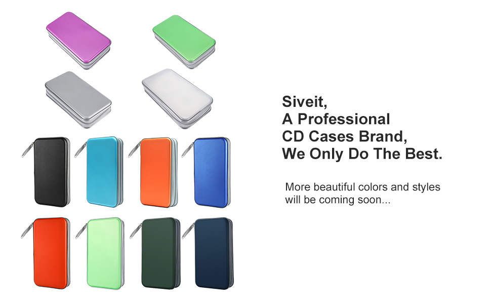 Siveit 80 Capacity Heavy Duty CD/DVD Wallet Binder, Storage