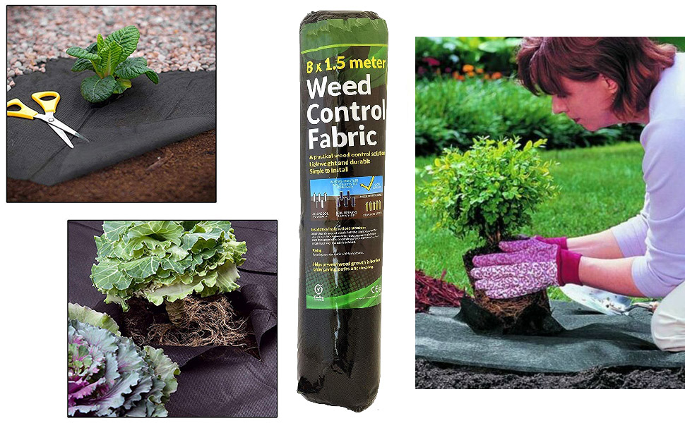 Garden Weed Control Fabric Membrane Ground Sheet Cover Decking