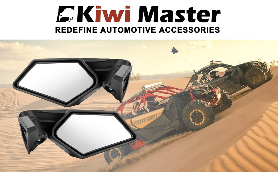 Kiwi Master X3 Side Mirrors Compatible for 20172024 Can Am
