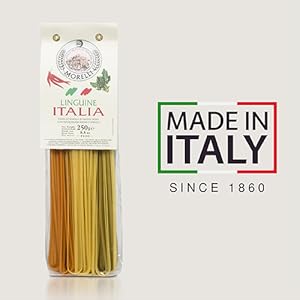 morelli premium pasta from italy colored linguine with chili spinach gourmet imported italian pasta