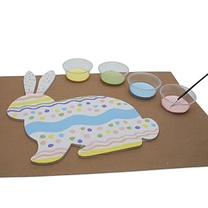 Easter Spring craft wood decor for home and school party east to decorate DIY kids party door hanger