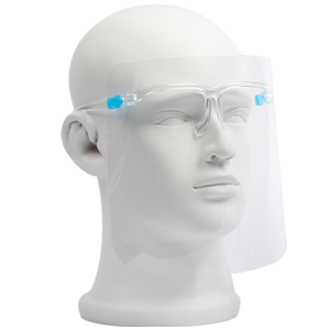 face shields with glasses