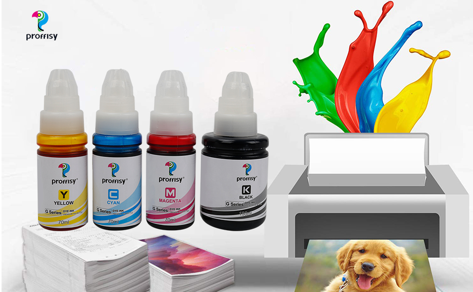 proffisy Ink Refill for Canon PIXMA G3000, G3010, G3012, G3100