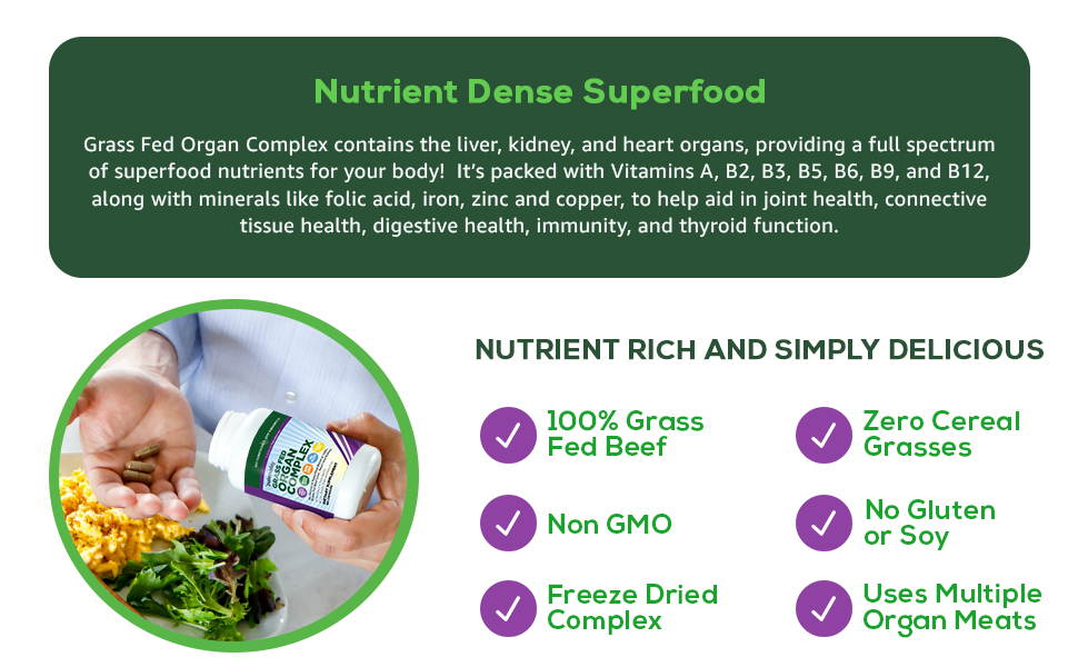 Paleovalley Grass Fed Organ Complex Desiccated Beef