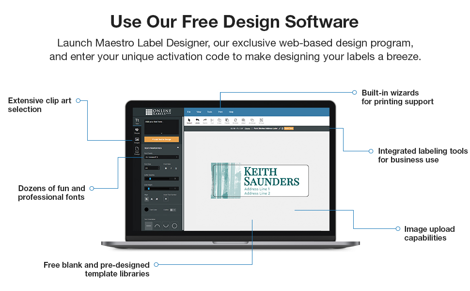 Amazon.com : Customizable Address Labels - 4 x 1.33 ...