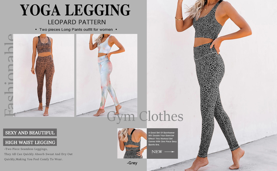 two piece exercise outfit