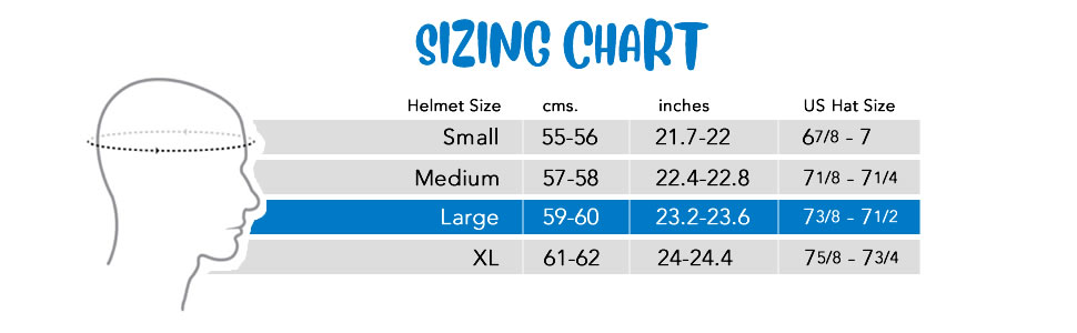 Sizing chart