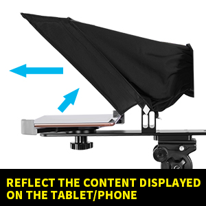 Teleprompter GVM TQ-M para Tablet y Celular 23 Teleprompter