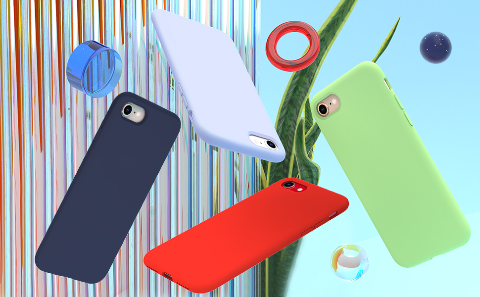 ULAK Silicone Designed Compatible with iPhone SE 2020 Case, iPhone SE 2022 Case 4.7