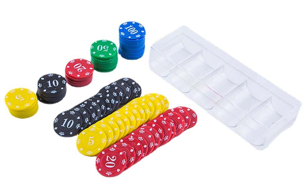 Amazon.co.jp: カジノコイン アクリルケース付 100枚 ポーカー