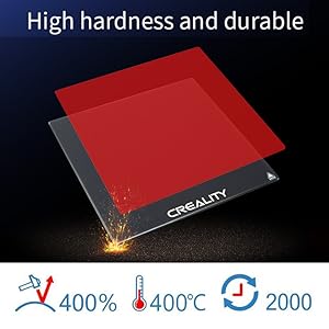 Borosilicate glass 4mm thick, strong and durable, hardness of 8 Mohs. Heat resistance up to 400 ℃.