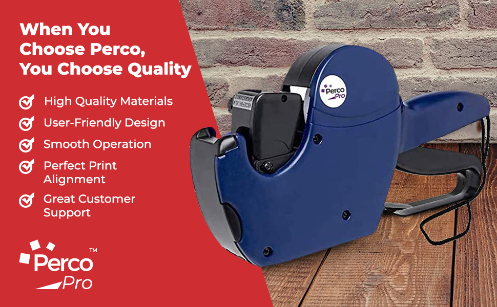 Perco Pro 2 Line Date Gun Labeler Kit, Includes 16 Digits