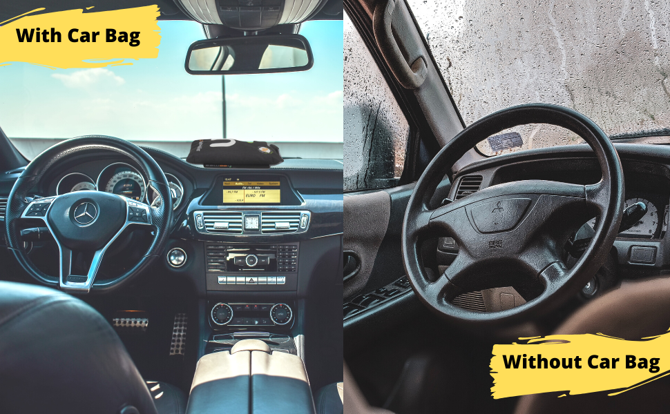 HOOMEE Silica Gel Car Dehumidifier Bag + 1 Anti Slip Dashboard Pad