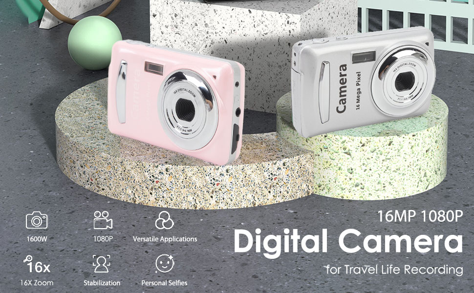 2.4 dans Tragbare Kamera 16x Digitor Zoom 1080p 16MP