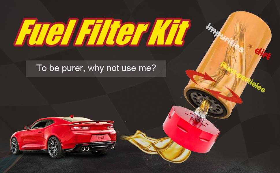 SPELAB 1R0750 Diesel Fuel Filter & Adapter Kit for 20012016 Chevy GMC