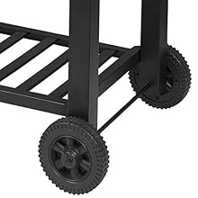 WOLTU Griglia A Carbone Portatile Con Ruote Barbecue BBQ Carbonella Grill Grande 14 with two wheels