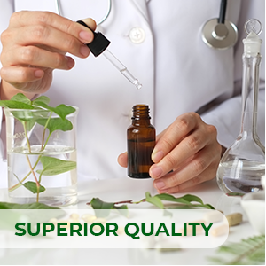 Produced with strict, exacting quality control to ensure the purity and potency of all ingredients.