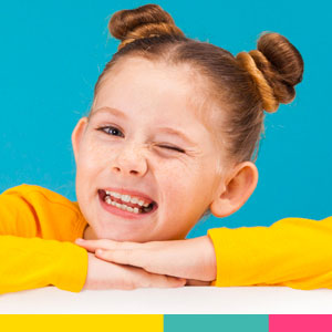 Giggletime Kid Winking with nice teeth