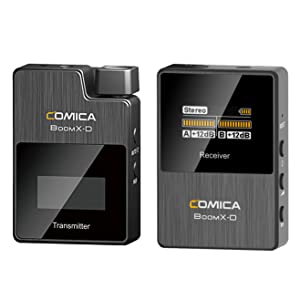 COMICA BoomX-D D2 2.4Gデジタルワイヤレスマイク Amazon.com: COMICA BoomX-D2 Wireless Lavalier Microphone