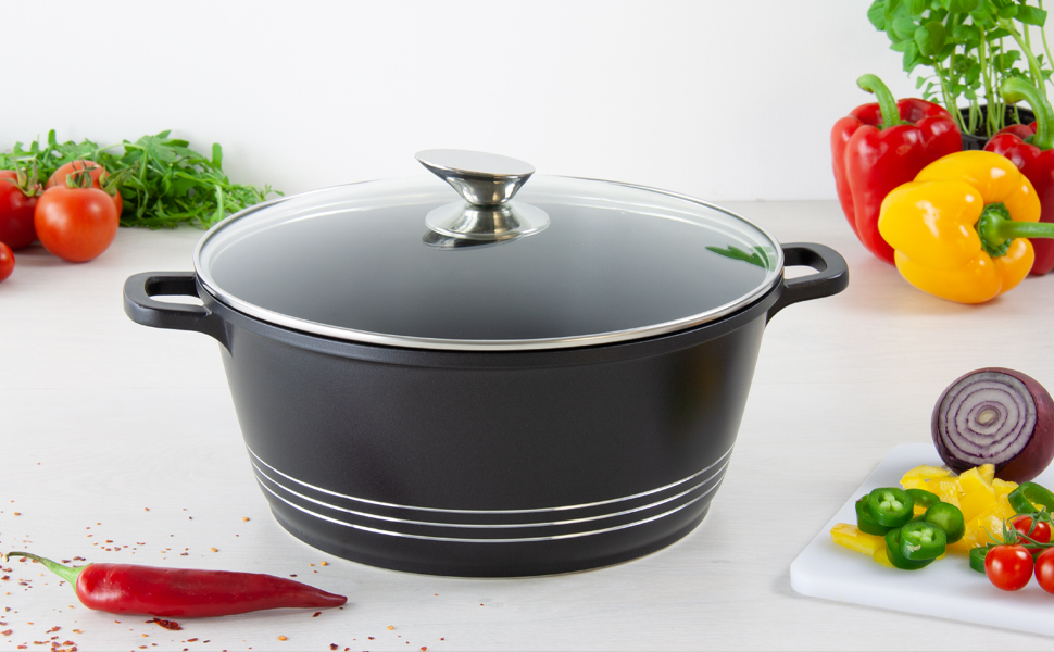 stockpot with lid, casserole with lid induction, saucepan aluminium induction, saucepan with lid, 