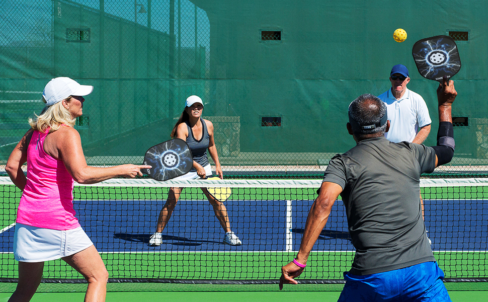 Pickleball Paddle Pickleball Paddle Set of 2, Graphite