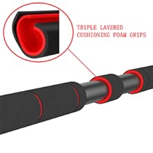 Poignées confortables en mousse