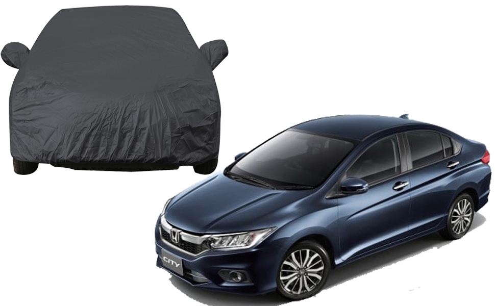 Autofact Car Body Cover with Mirror Pockets Compatible for Honda City