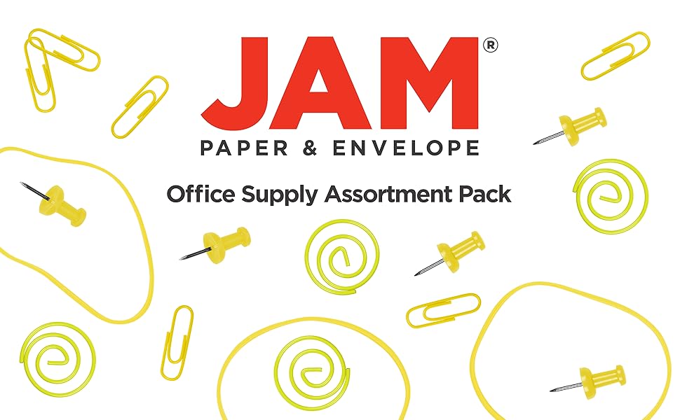 jam paper yellow assorted pack