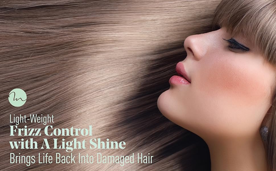 frizz-control with a light shine brings life back into damaged hair, anti-frizz