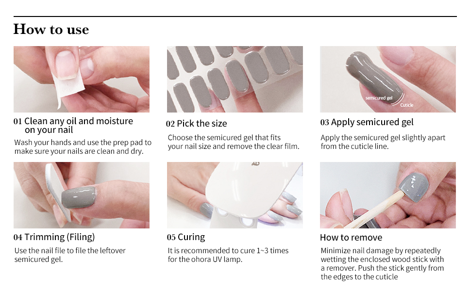 ohora Gel Nail N Nostalgia Semi Cured Long Lasting Nail