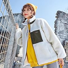 レディース ボアジャケット ボアコート アウターコート ブルゾン ボア もこもこ 防寒 カジュアル 冬 ゆったり アウトドア 暖かい