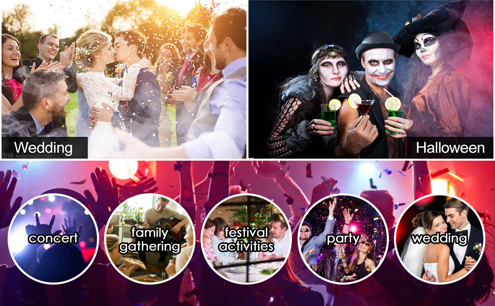 MORFIT Máquina de humo led de 1200 W 23 Máquina de niebla