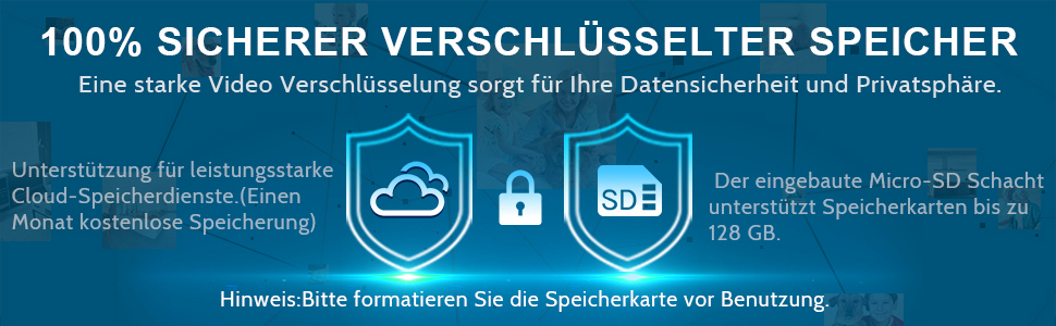 90 Tage kostenloser Cloud- und SD-Kartenspeicher