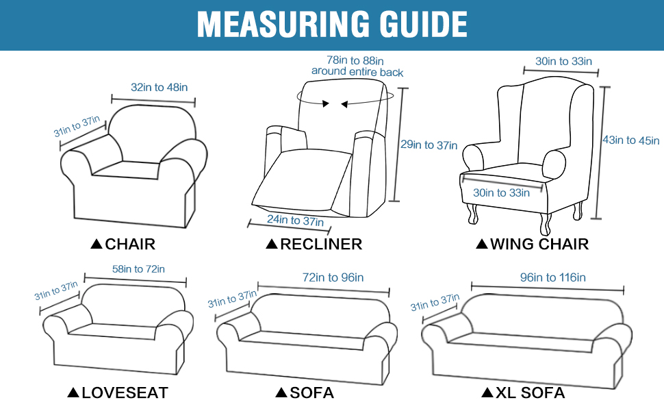H.VERSAILTEX Stretch Recliner Slipcovers Recliner Chair Cover Sofa