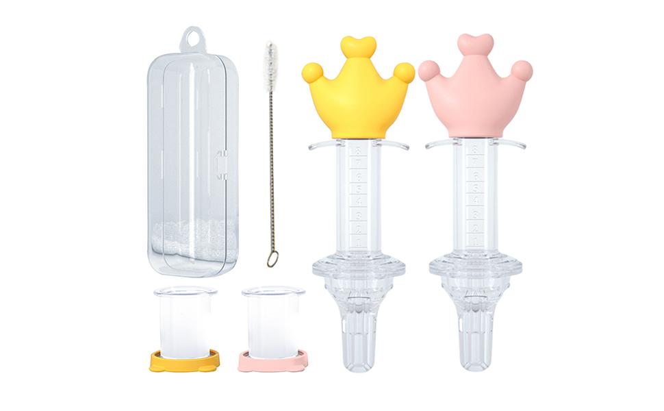 Baby Syringe for Medicine, Cute Kids Oral Liquid Medicine Dropper, Baby Feeding Utensils, Dropper