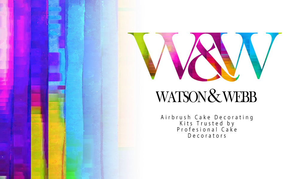 Watson & Webb Airbrush Cake Decorating Kit Essential Selection inc
